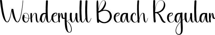 Wonderfull Beach Regular font | Wonderfull-Beach.otf