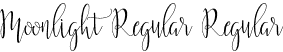 Moonlight Regular Regular font | Moonlight Regular.otf