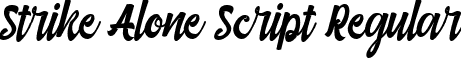 Strike Alone Script Regular font | Strike Alone Script.ttf