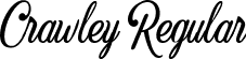 Crawley Regular font | Crawley Demo.ttf