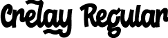 Crelay Regular font | Crelay.ttf