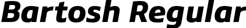 Bartosh Regular font | Bartosh-BlackItalic.otf
