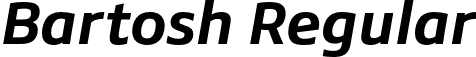 Bartosh Regular font | Bartosh-BoldItalic.otf