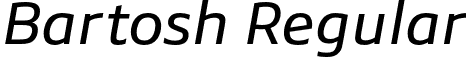 Bartosh Regular font | Bartosh-Italic.otf