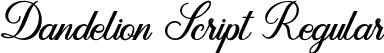 Dandelion Script Regular font | Dandelion Script.otf