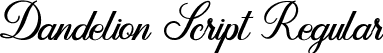 Dandelion Script Regular font | Dandelion Script.ttf