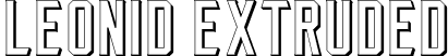 Leonid Extruded font | Leonid Extruded.ttf