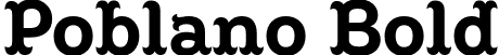 Poblano Bold font | Poblano-Bold.otf