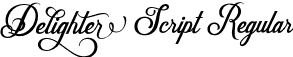 Delighter Script Regular font | Delighterscript-K7BVe.otf