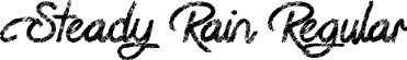 Steady Rain Regular font | Steady Rain.otf