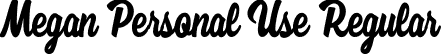 Megan Personal Use Regular font | Megan Personal Use.ttf