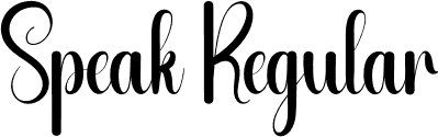 Speak Regular font | Speak.otf