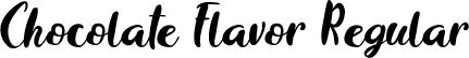 Chocolate Flavor Regular font | Chocolate Flavor.ttf