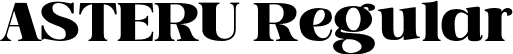 ASTERU Regular font | asteru.otf