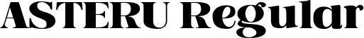ASTERU Regular font | asteru.ttf