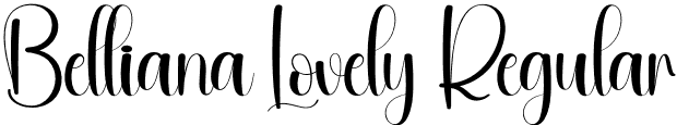 Belliana Lovely Regular font | Belliana-Lovely.otf