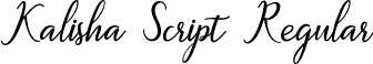 Kalisha Script Regular font | KalishaScript.ttf