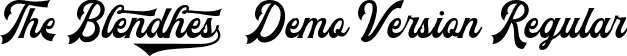 The Blendhes Demo Version Regular font | The Blendhes.otf