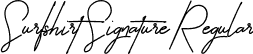 Surfshirt Signature Regular font | SurfshirtSignature.otf