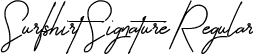 Surfshirt Signature Regular font | SurfshirtSignature.ttf