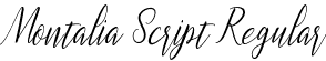 Montalia Script Regular font | montalia script.otf