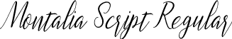 Montalia Script Regular font | montalia script.ttf