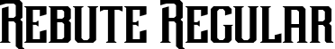 Rebute Regular font | Rebute.ttf