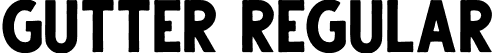 Gutter Regular font | Gutter Regular.otf