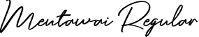 Mentawai Regular font | Mentawai.otf