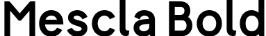 Mescla Bold font | mescla_bold.ttf