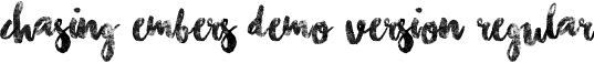 Chasing Embers Demo Version Regular font | Chasing Embers Demo Version.ttf