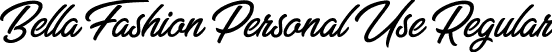 Bella Fashion Personal Use Regular font | Bella Fashion Personal Use.ttf