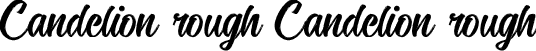 Candelion rough Candelion rough font | Candelion rough.ttf