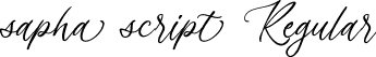 sapha script Regular font | Sapha Script.ttf