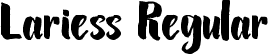 Lariess Regular font | Lariess_Personal_use.ttf