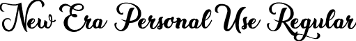 New Era Personal Use Regular font | New Era Personal Use.ttf