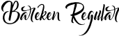 Bareken Regular font | Bareken.otf