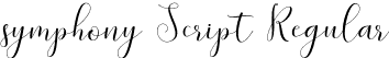 symphony Script Regular font | Symphony Script.otf