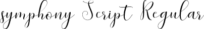 symphony Script Regular font | Symphony Script.ttf