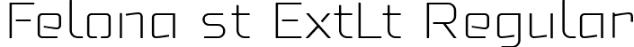 Felona st ExtLt Regular font | Felonast-ExtraLight.ttf