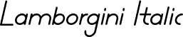 Lamborgini Italic font | lamborgini-italic-personal.ttf