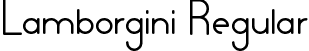 Lamborgini Regular font | lamborgini-personal.ttf