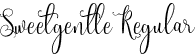 Sweetgentle Regular font | Sweetgentle Free.otf