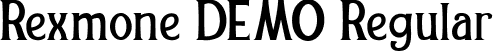 Rexmone DEMO Regular font | REXMONE-DEMO VERSION.ttf