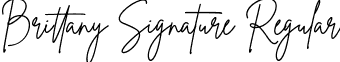 Brittany Signature Regular font | BrittanySignature.ttf