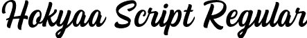 Hokyaa Script Regular font | Hokyaa Script Reg.otf