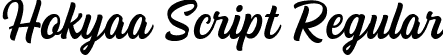 Hokyaa Script Regular font | Hokyaa Script Reg.ttf