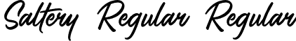 Saltery Regular Regular font | Saltery Regular.otf