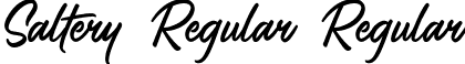 Saltery Regular Regular font | Saltery Regular.ttf