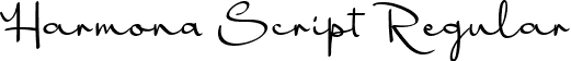 Harmona Script Regular font | Harmona-Script.ttf